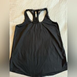Fabletics Black Mesh lined Racerback Tank Top